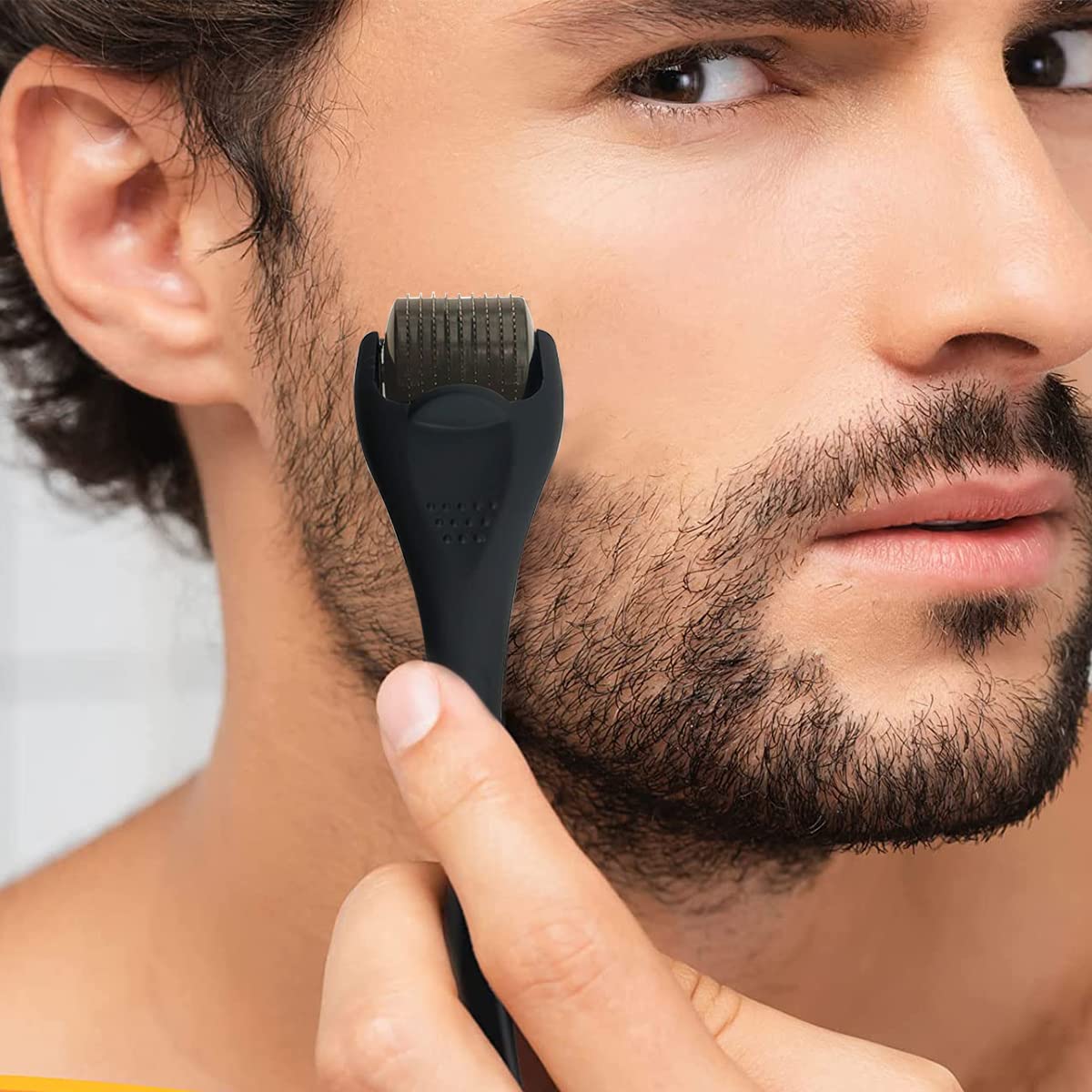 MAYCREATE Beard Roller for Men for Face Body Beard Hair Growth MAYCREATE Beard Roller for Men for Face Body Beard Hair Growth